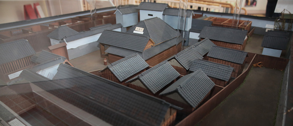 伝馬町牢屋敷の模型