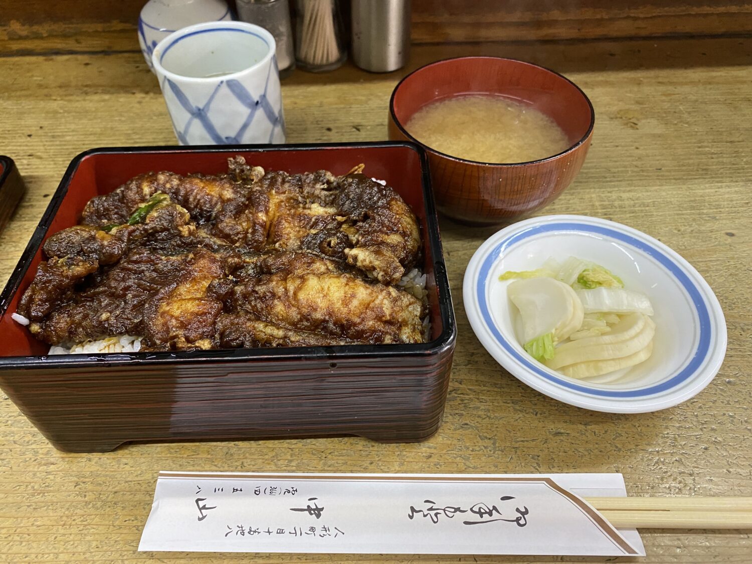 天ぷら中山の穴子丼の写真