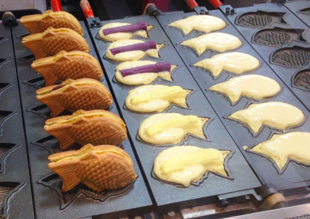 養殖物の鯛焼きの型の画像