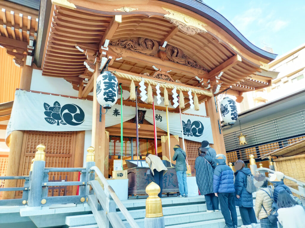 日本橋水天宮の行列