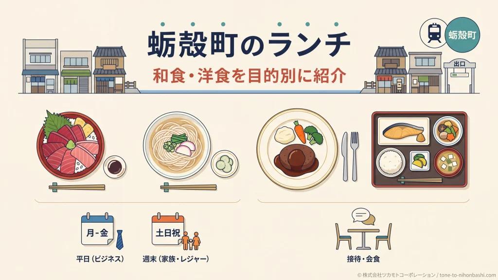 蛎殻町の和食と洋食ランチを目的別に選ぶガイド