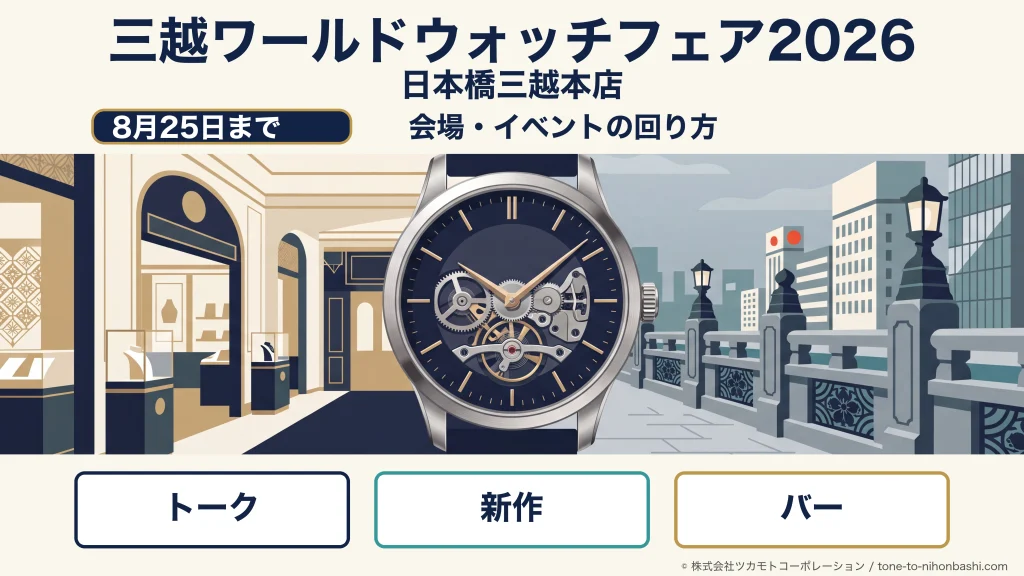 三越ワールドウォッチフェア2026の会場とイベント案内
