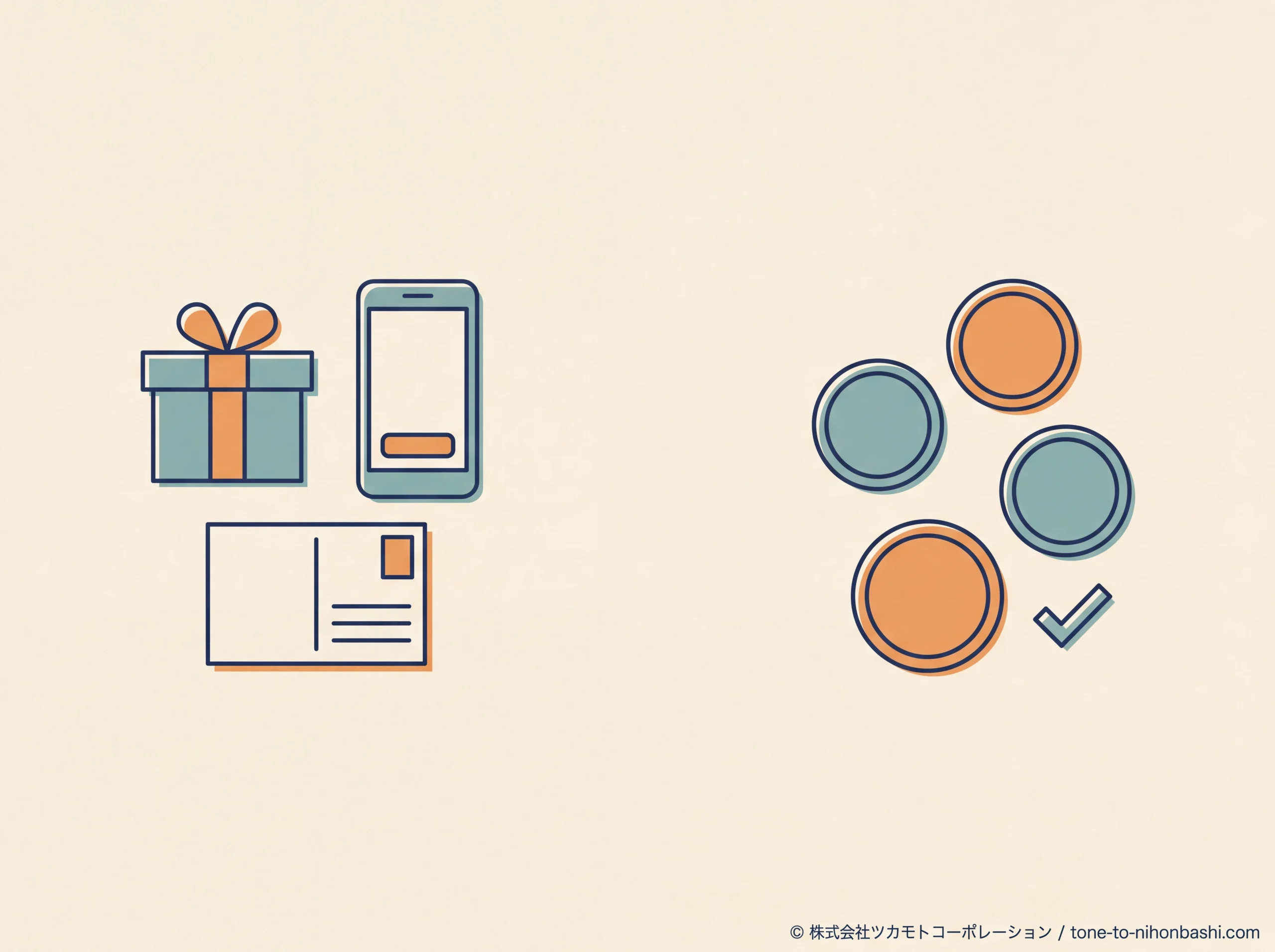 応募企画とスタンプラリーの違いを示す図
