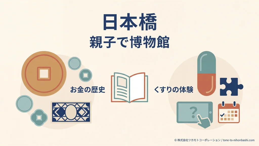 日本橋で親子と楽しむ無料博物館